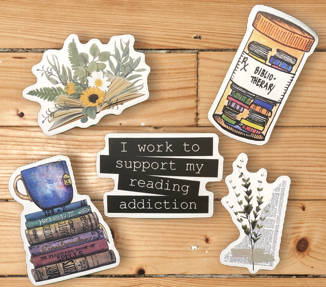 Book Addiction Stickers