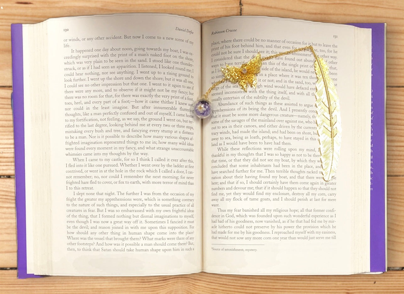 Metal Feather Bookmark