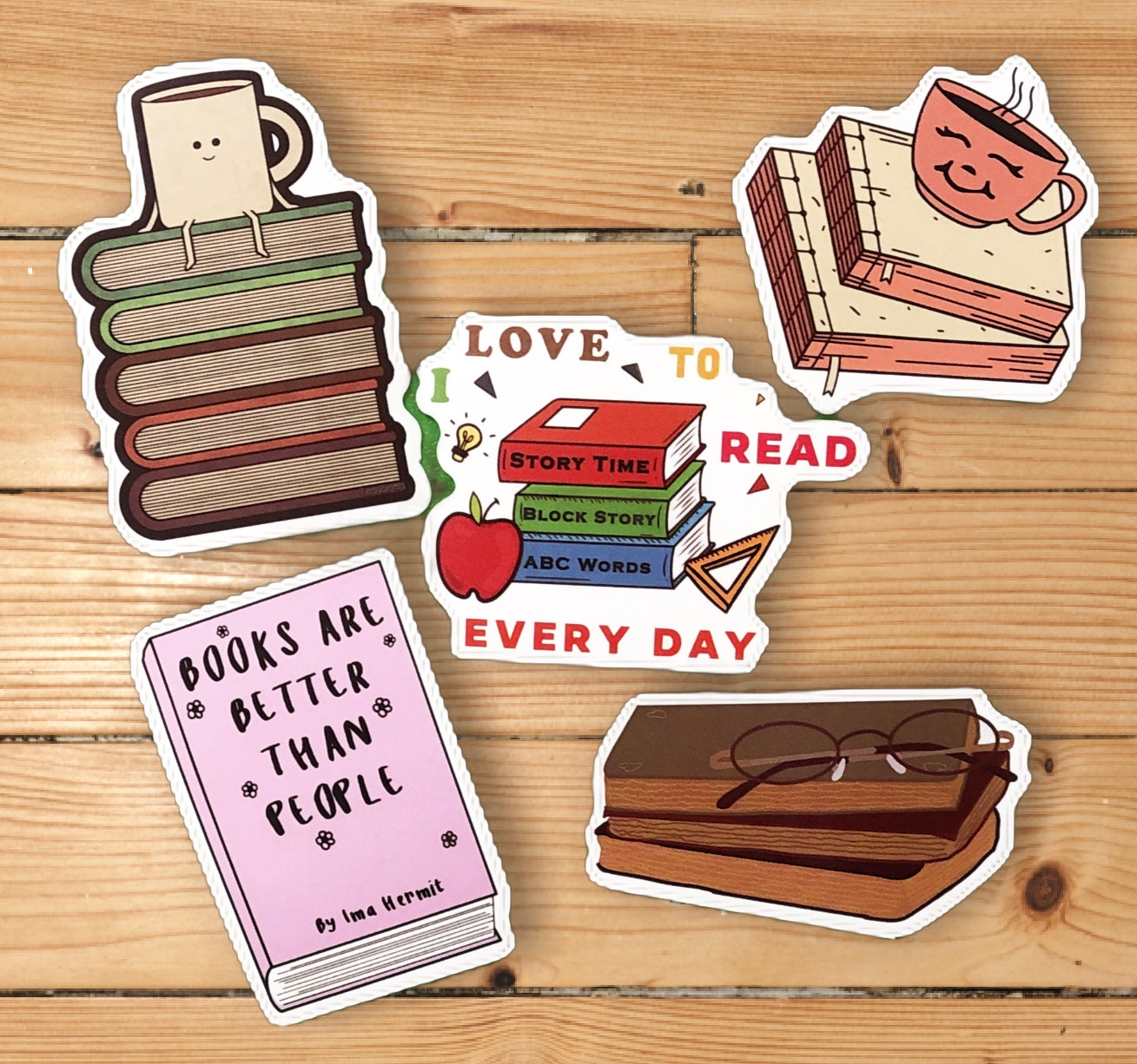 Book Addiction Stickers