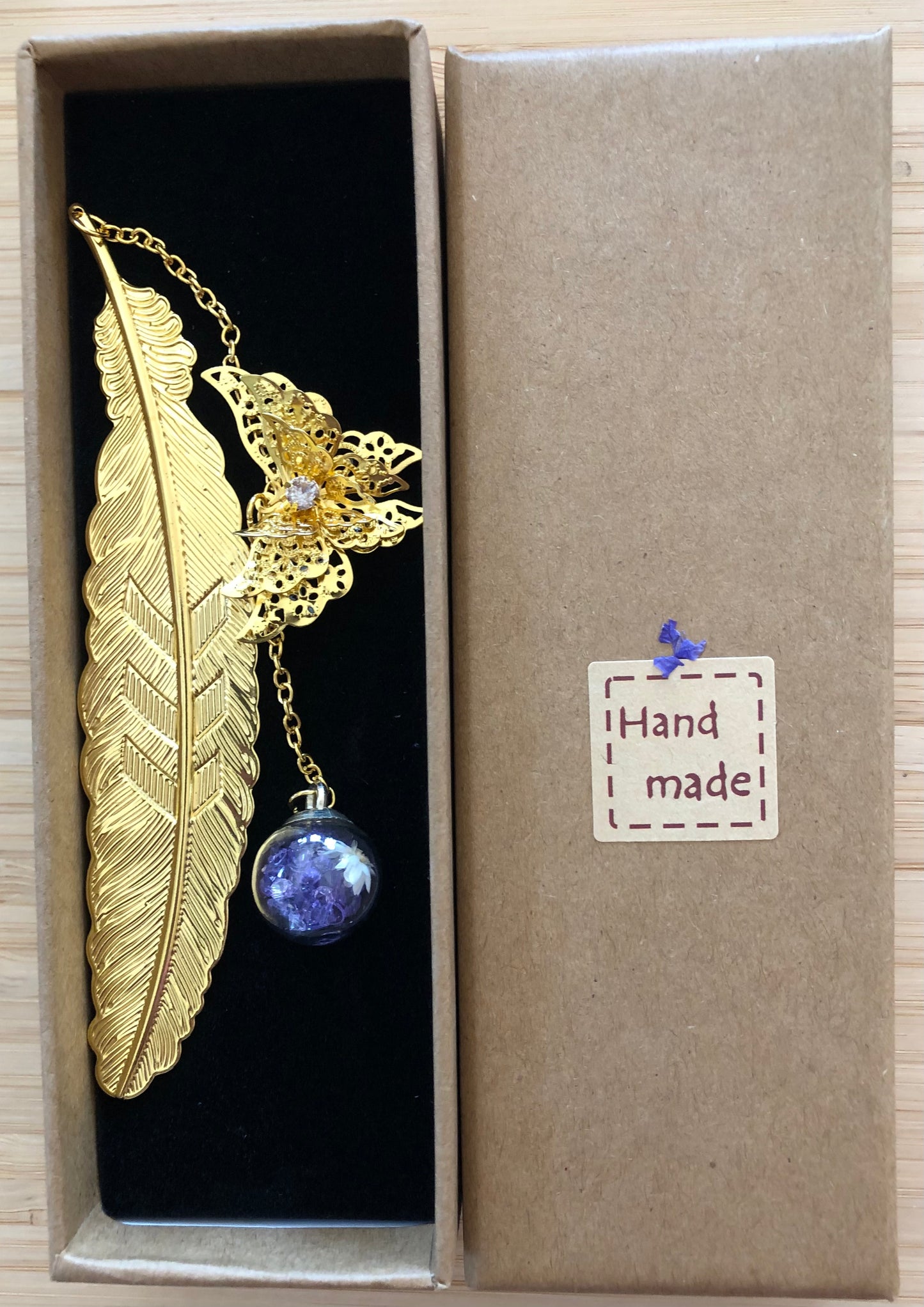 Metal Feather Bookmark