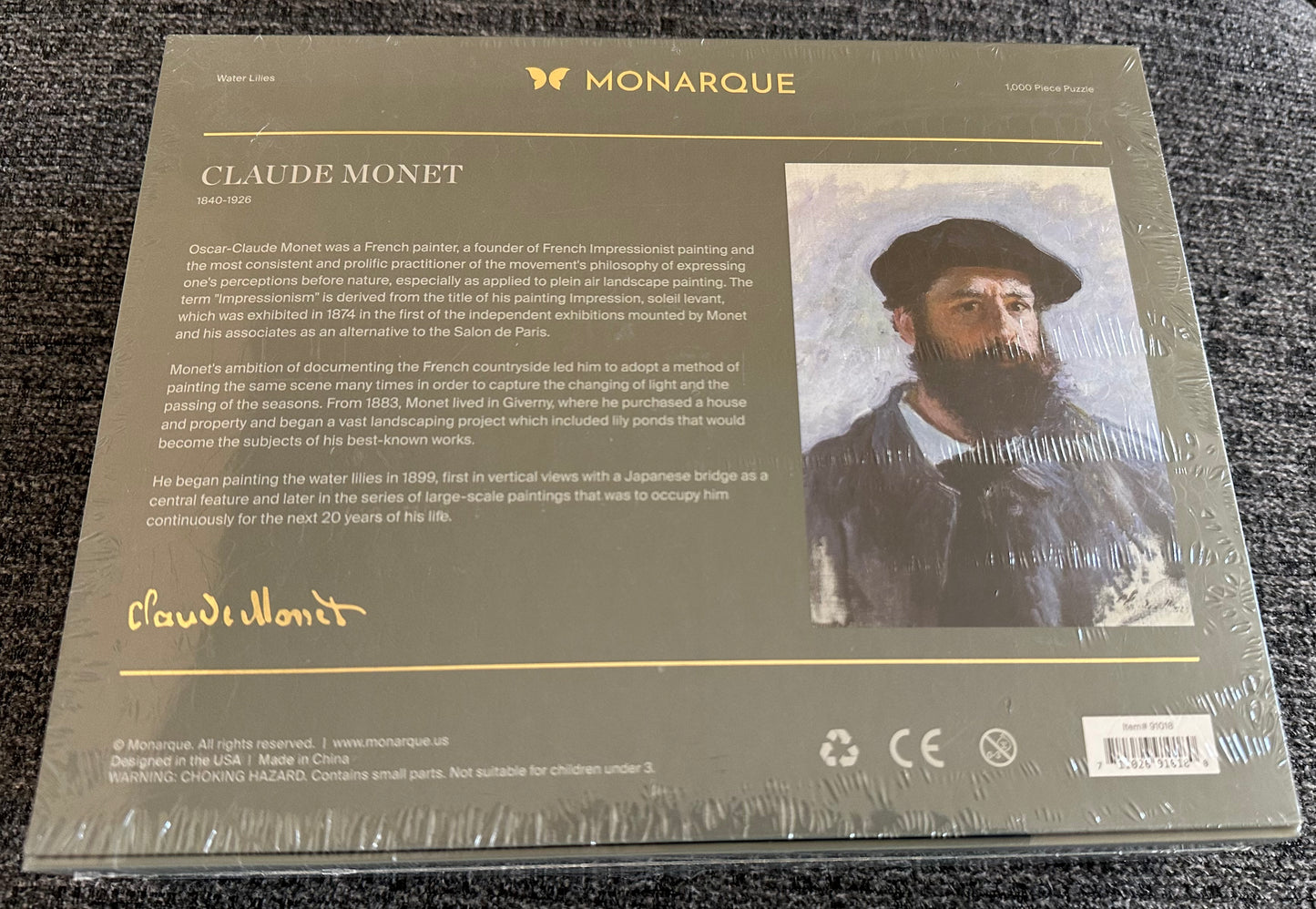 Claude Monet Water Lilies 1,000 Piece Puzzle