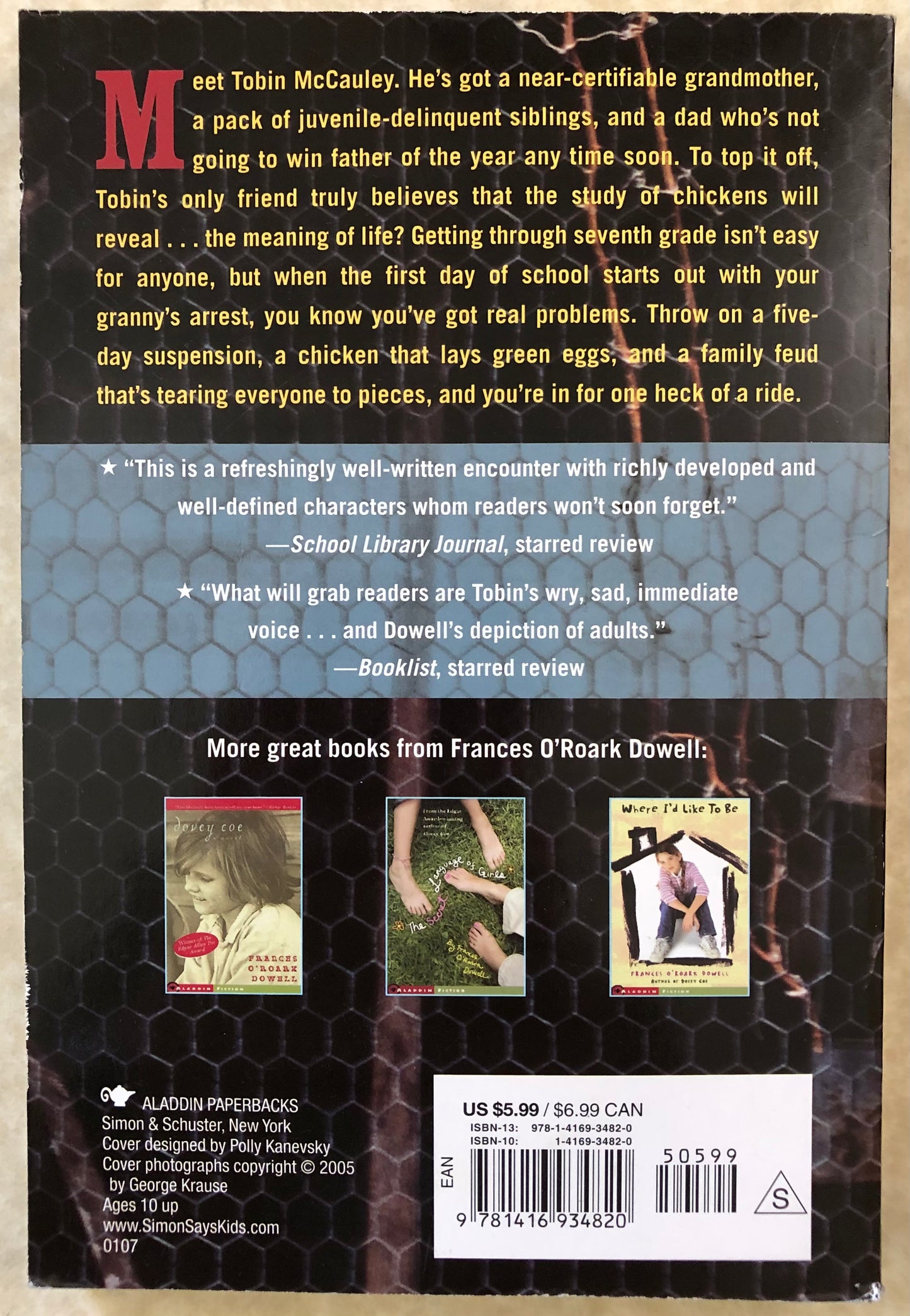 Chicken Boy by Frances O'Roark Dowell