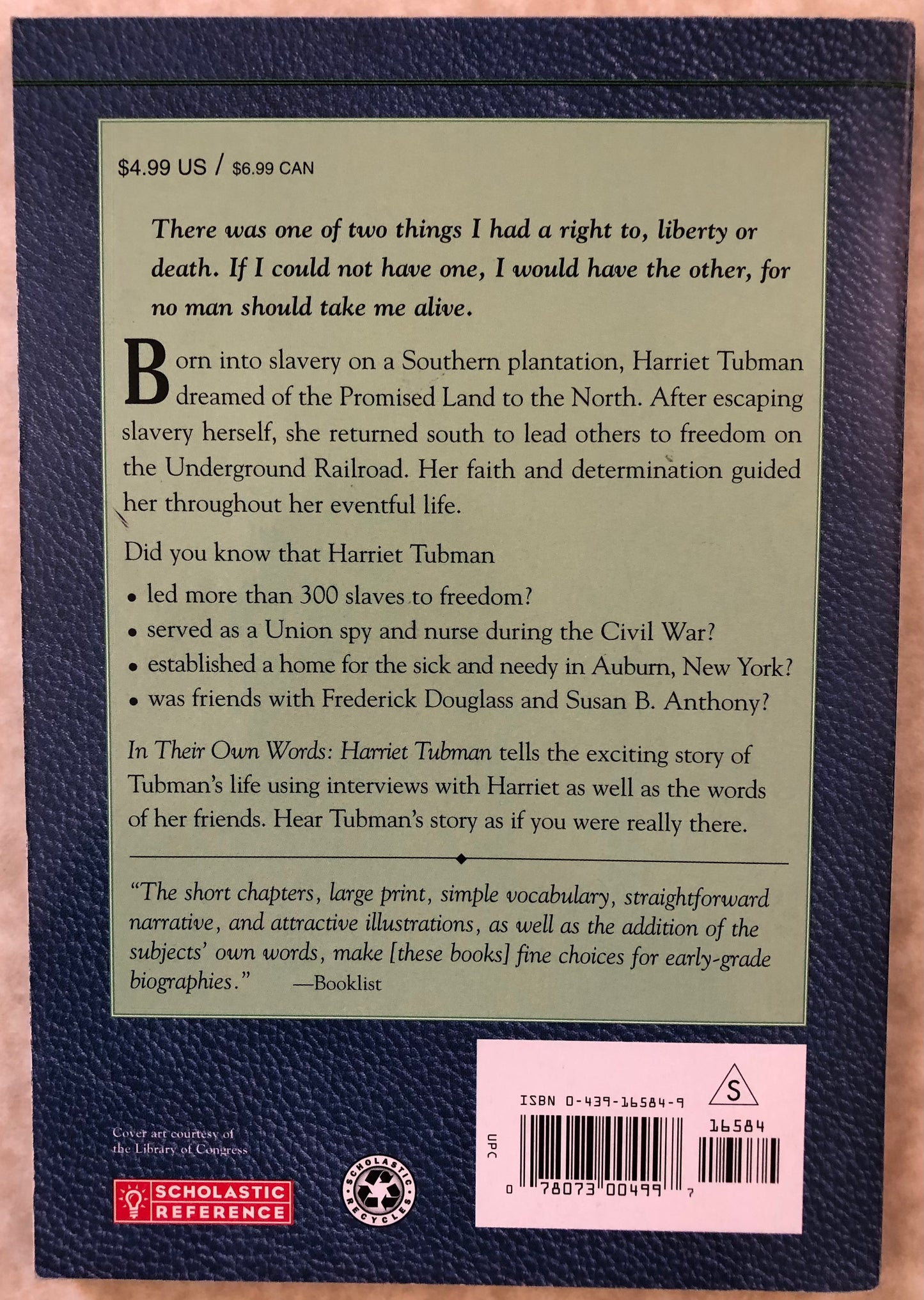Harriet Tubman by George Sullivan