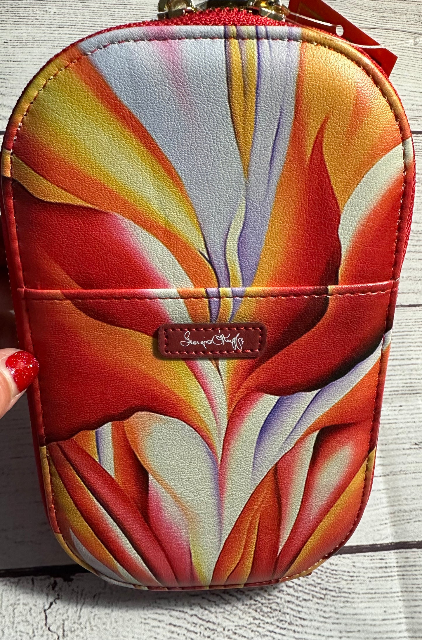 Georgia O'Keeffe Red Canna Crossbody Purse