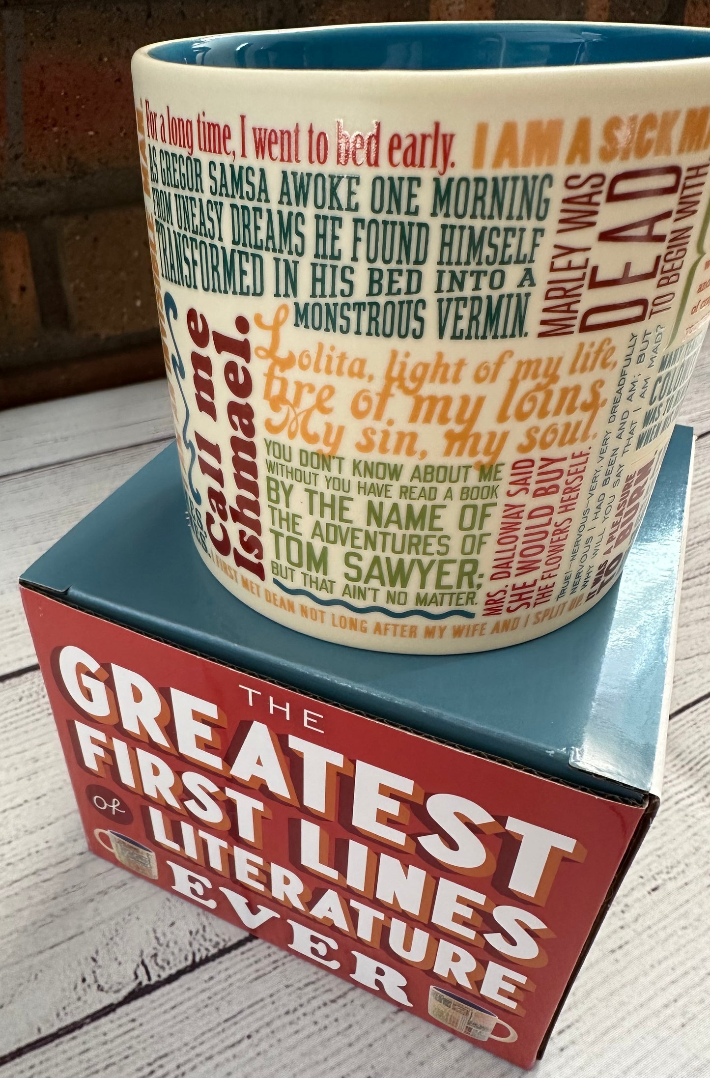First Lines of Literature Mug