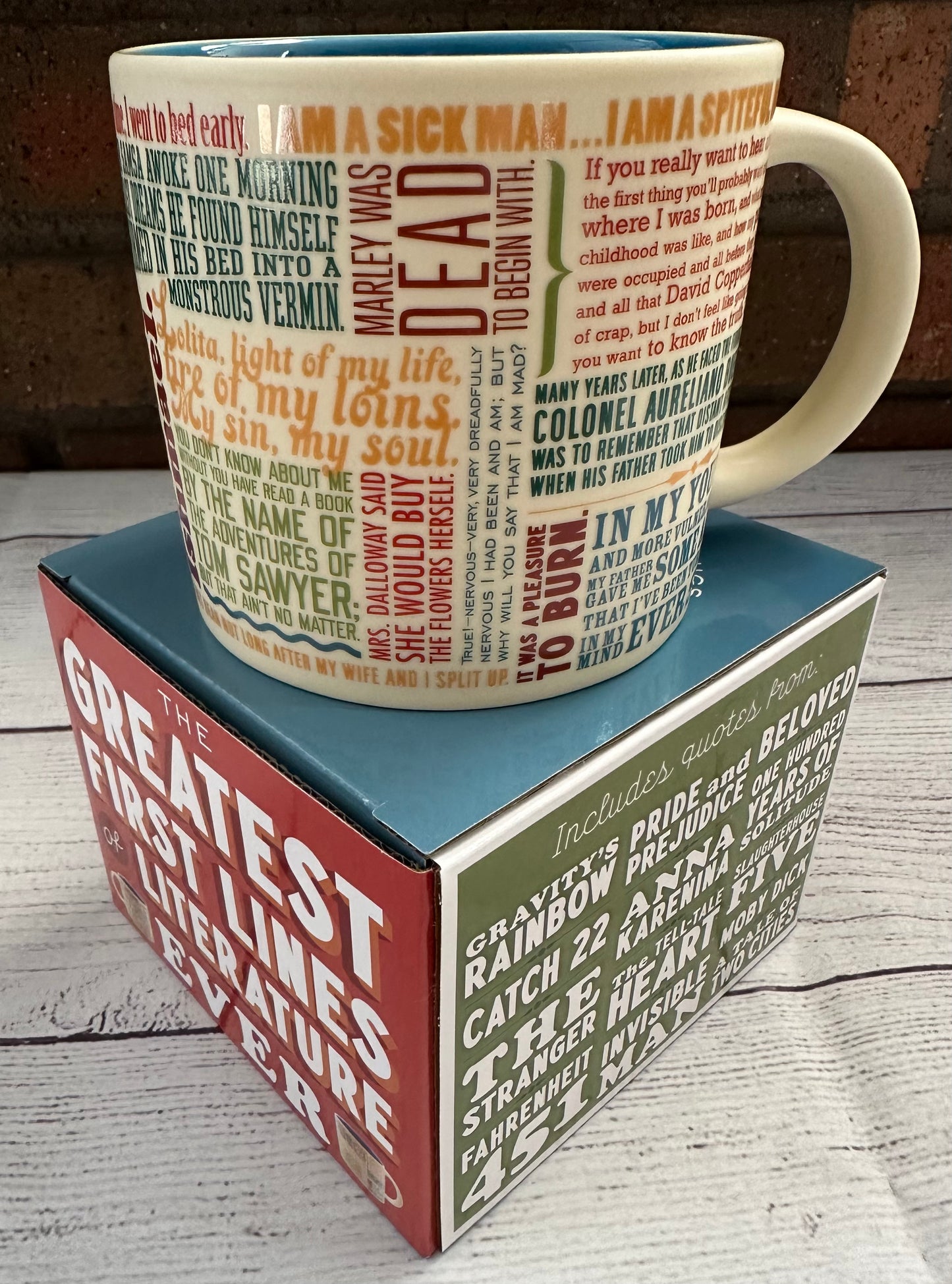 First Lines of Literature Mug