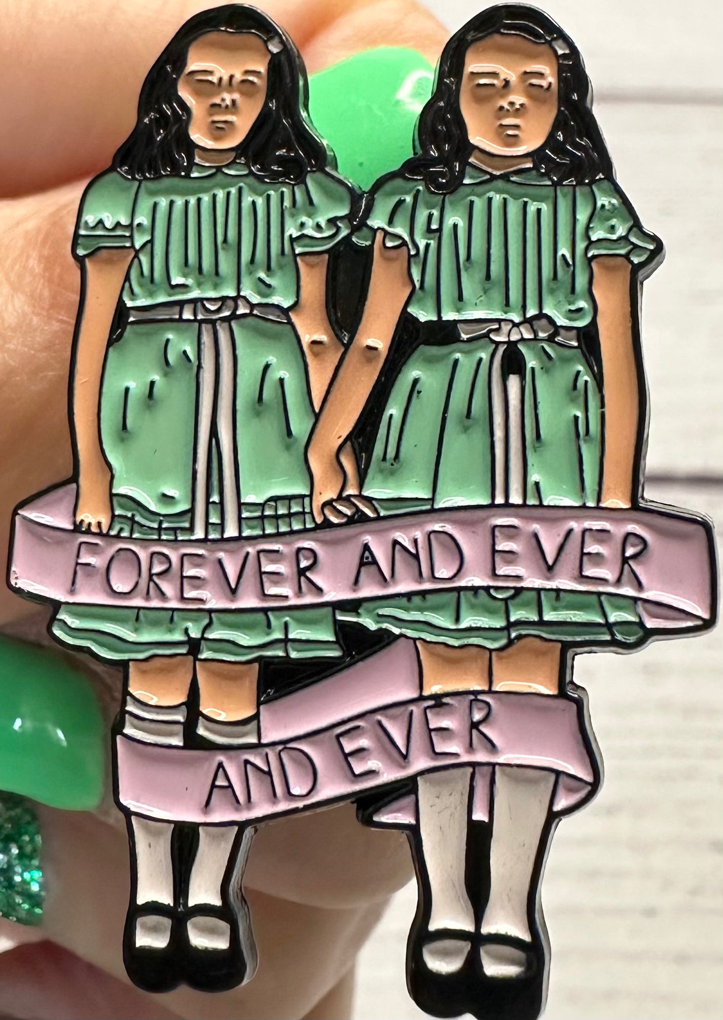 Scary Books & Movies Themed Pins (1-inch)