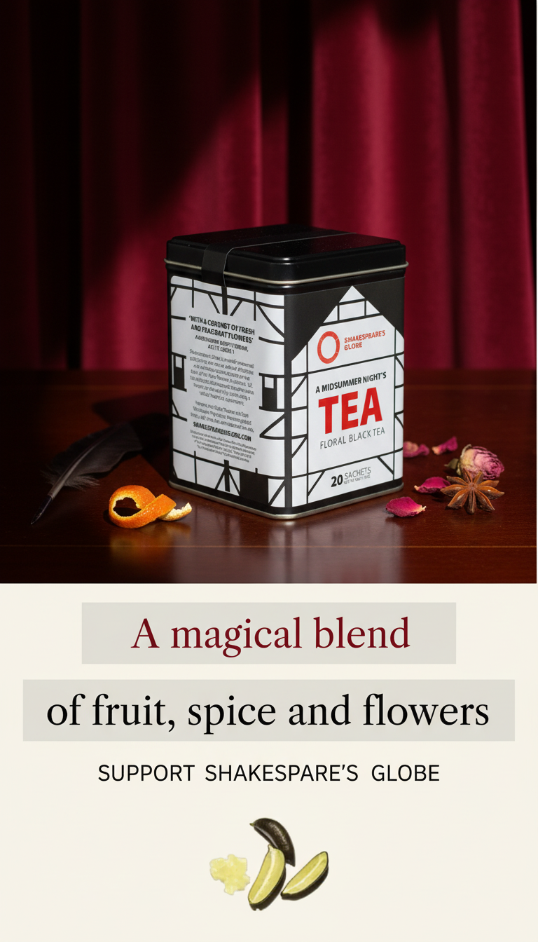 Shakespeare's Globe - A Midsummer Night's Tea, Tin of 20 Sachets