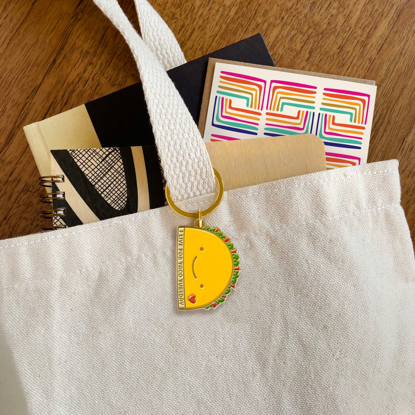 Taco Tuesday Enamel Keychain