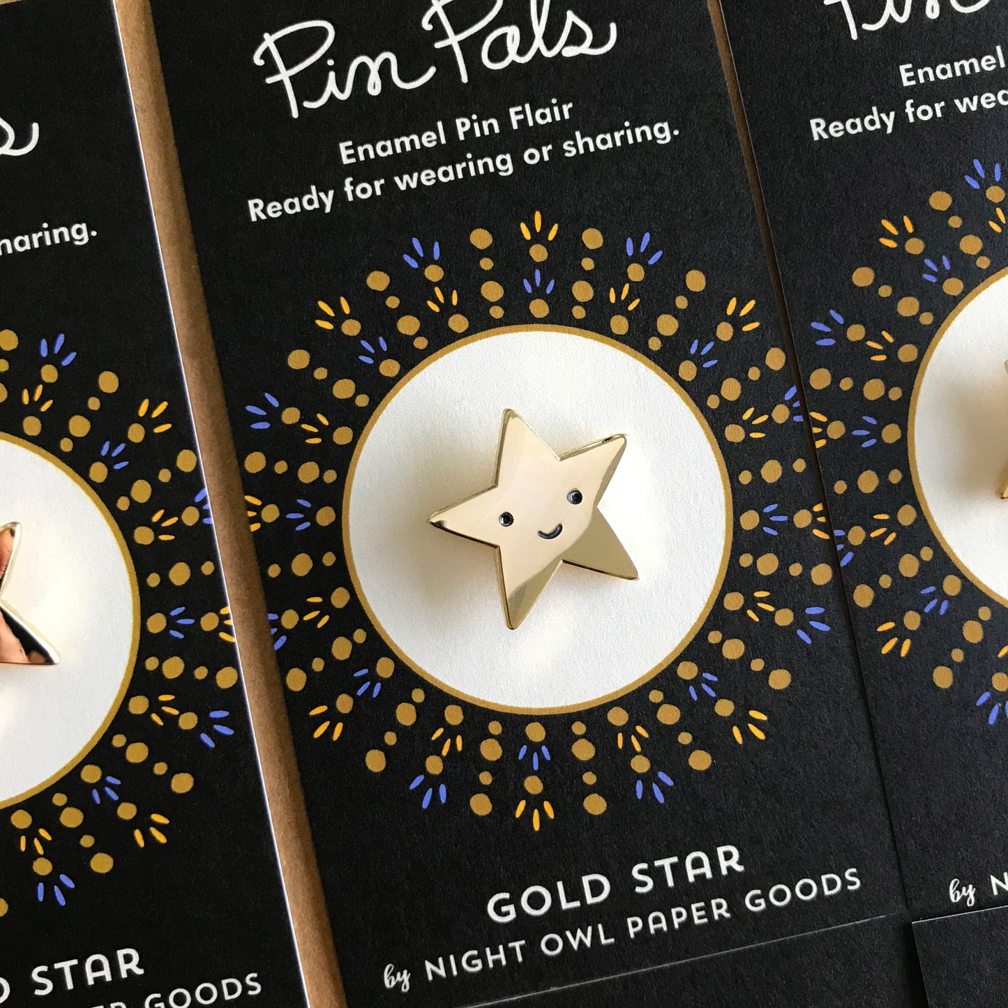 Gold Star Enamel Pin