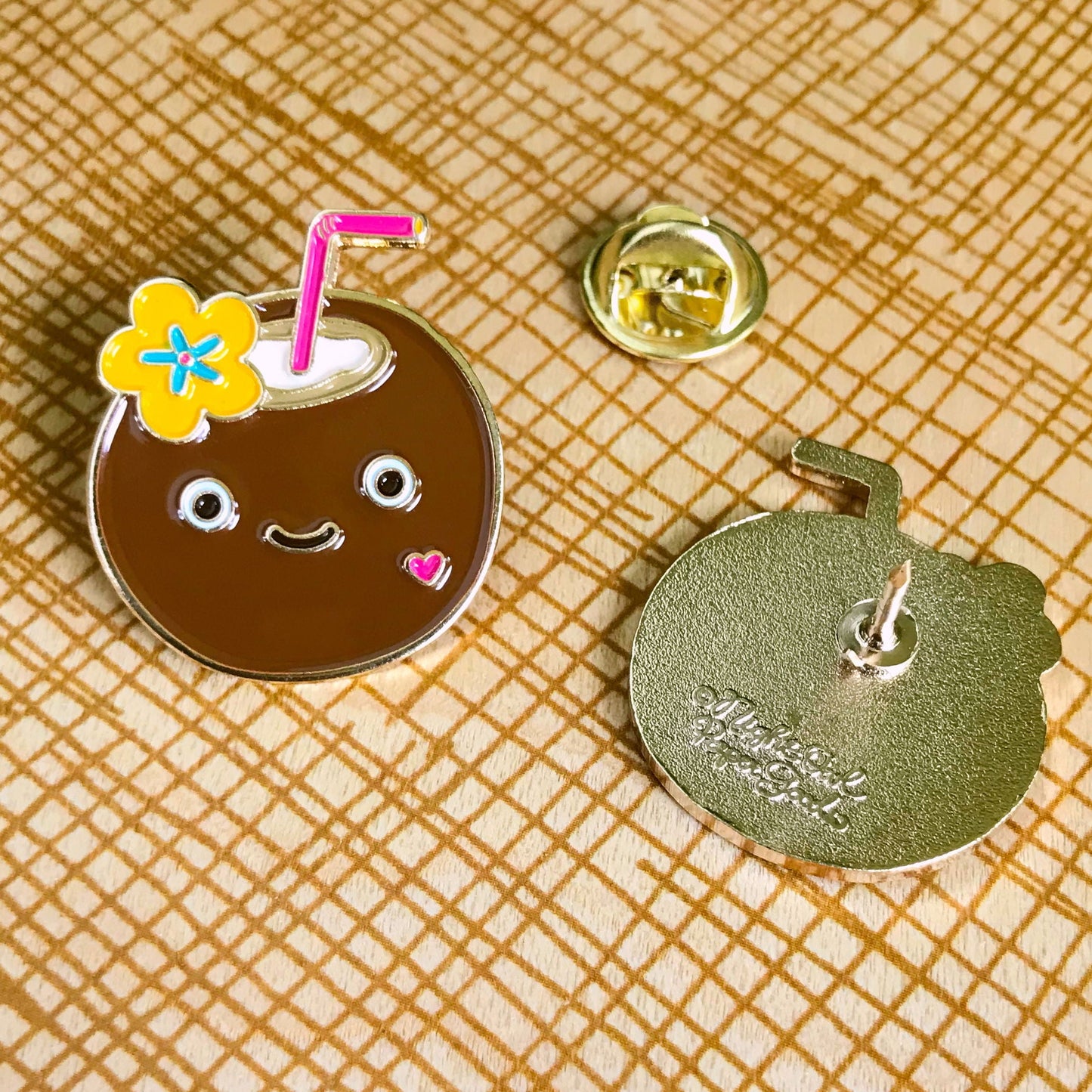 Coconut Enamel Pin