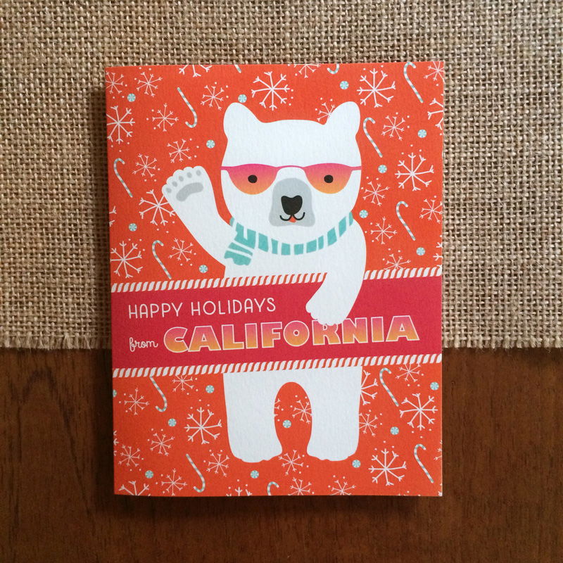 Polar California Holiday Card