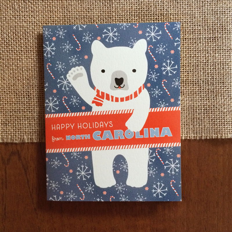 Polar North Carolina Holiday Card