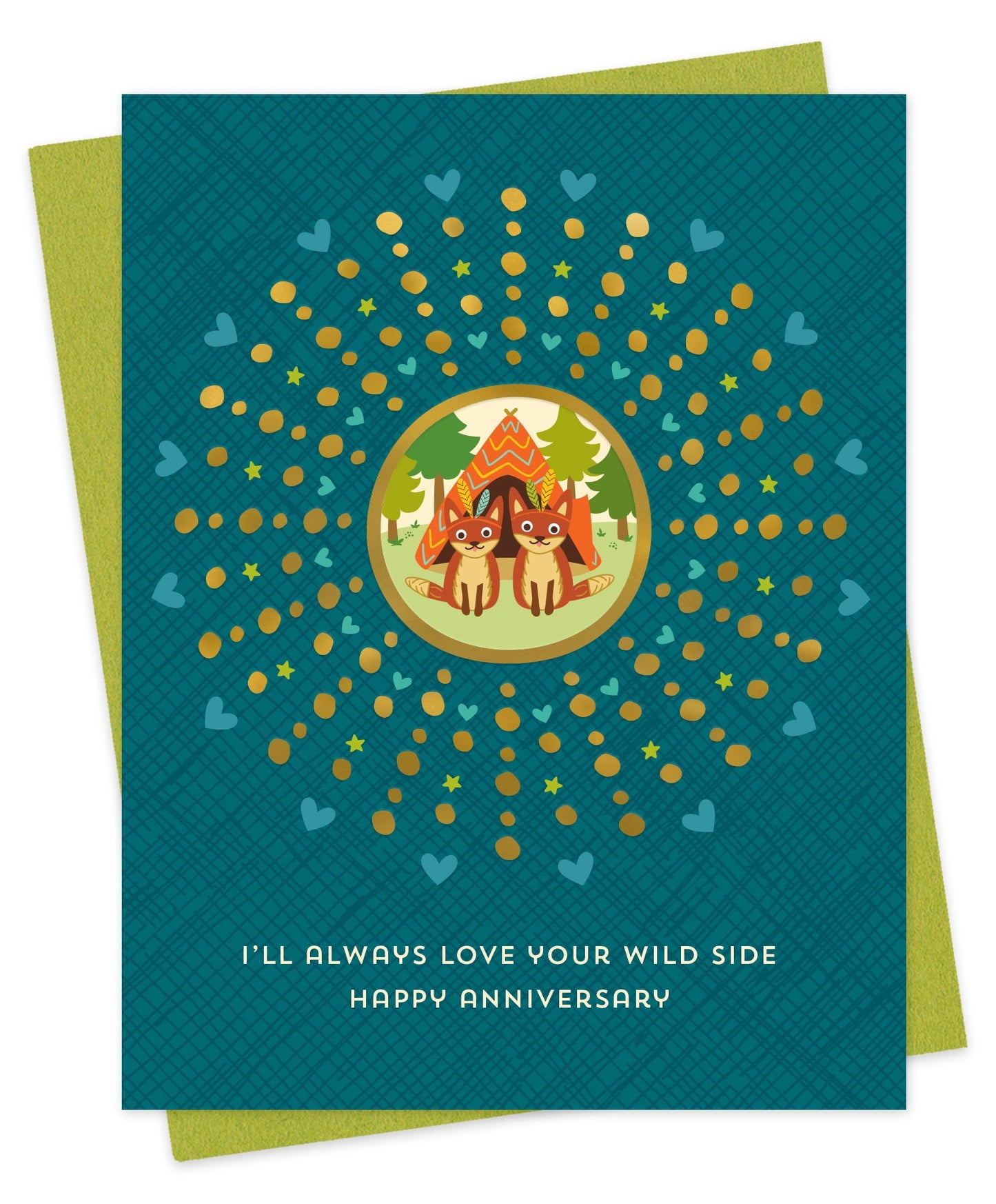 Wild Side Foil-Stamped Anniversary Card