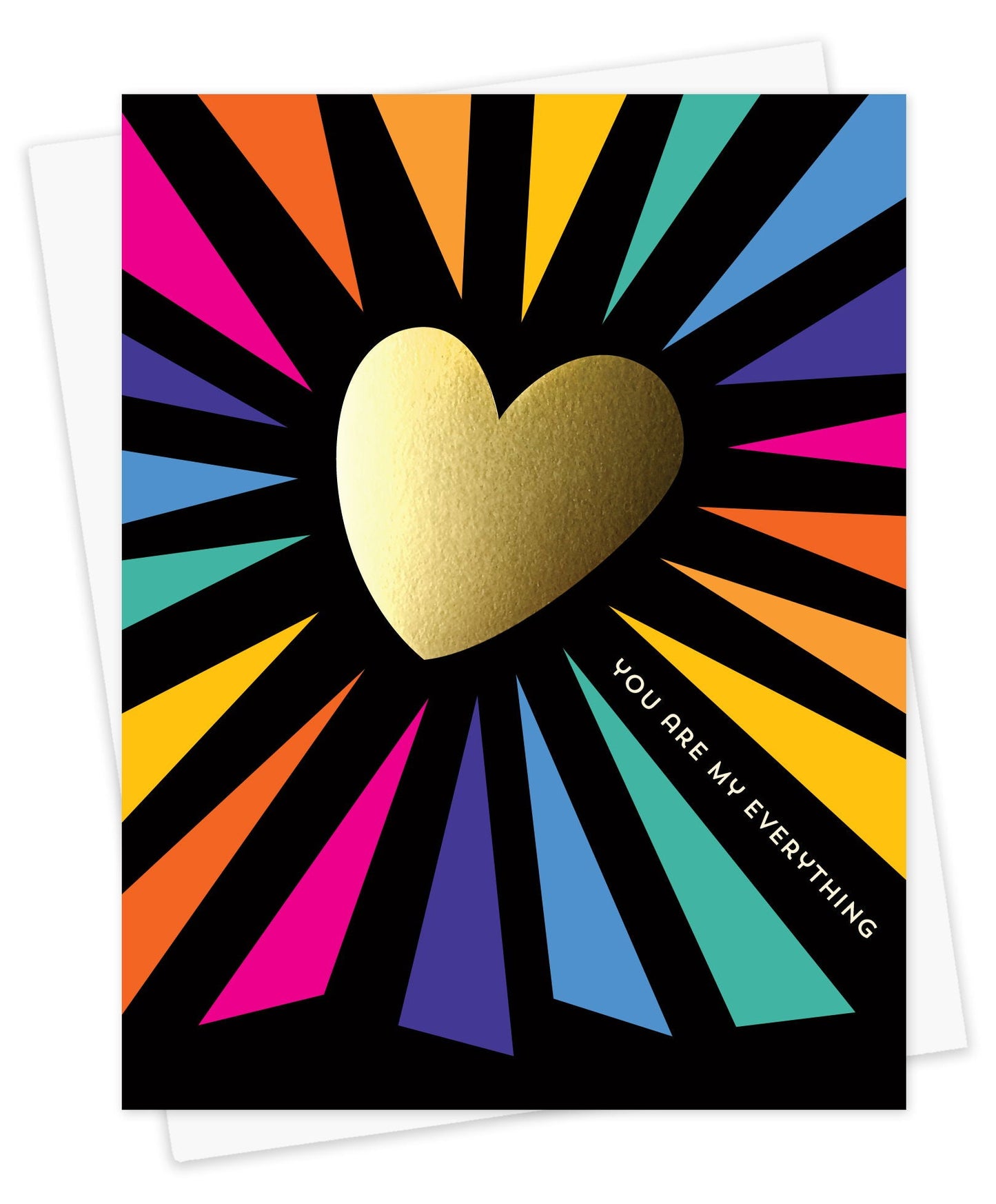 Colorful Everything Foil-Stamped Love Card