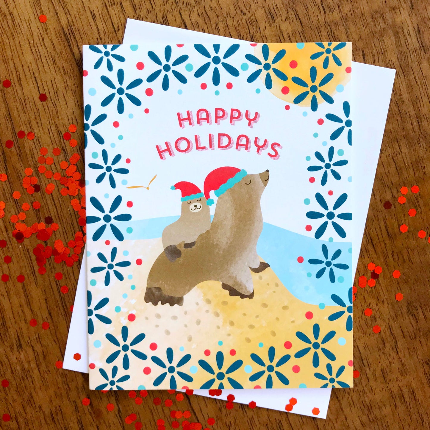 Sea Lions Holiday Card