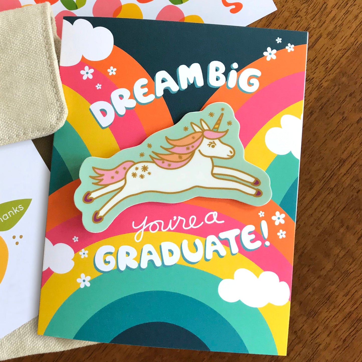 Uni Grad Sticker Graduation Card