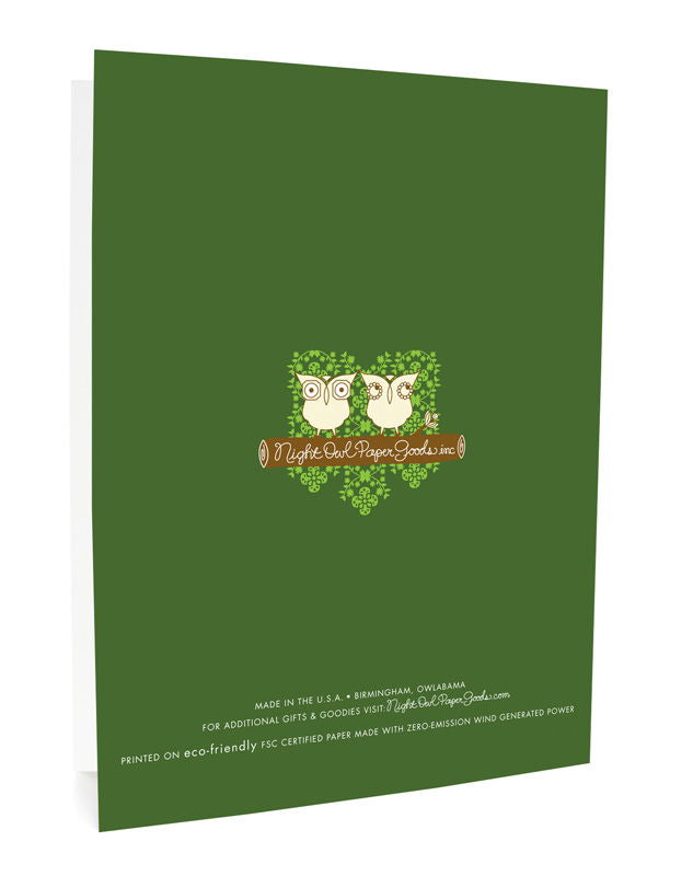 Snowy Trees 'Happy Christmas'