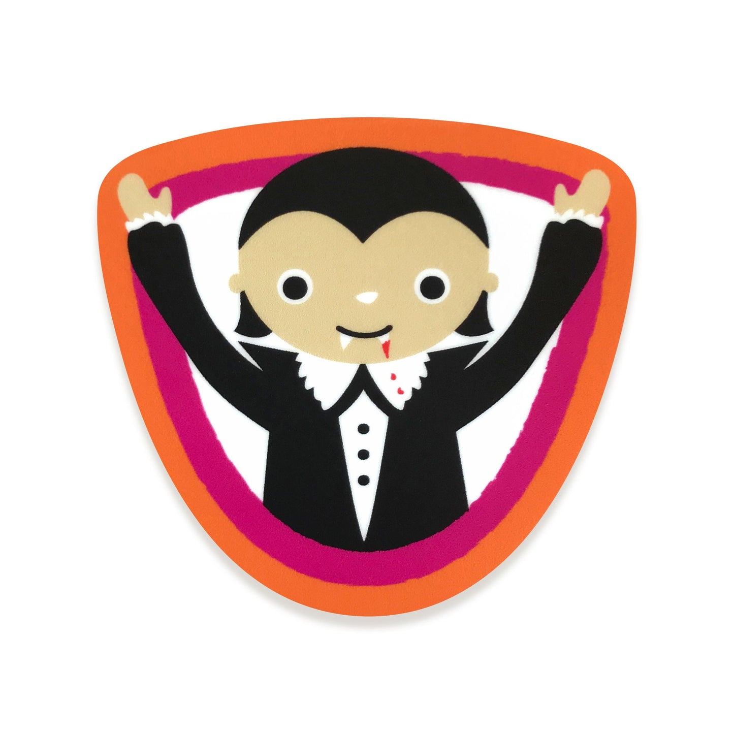 Vampire Sticker Halloween Card