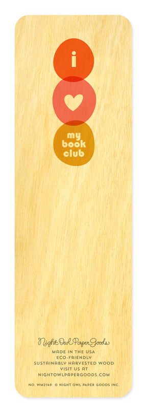 Book Club Mini Wood Bookmark