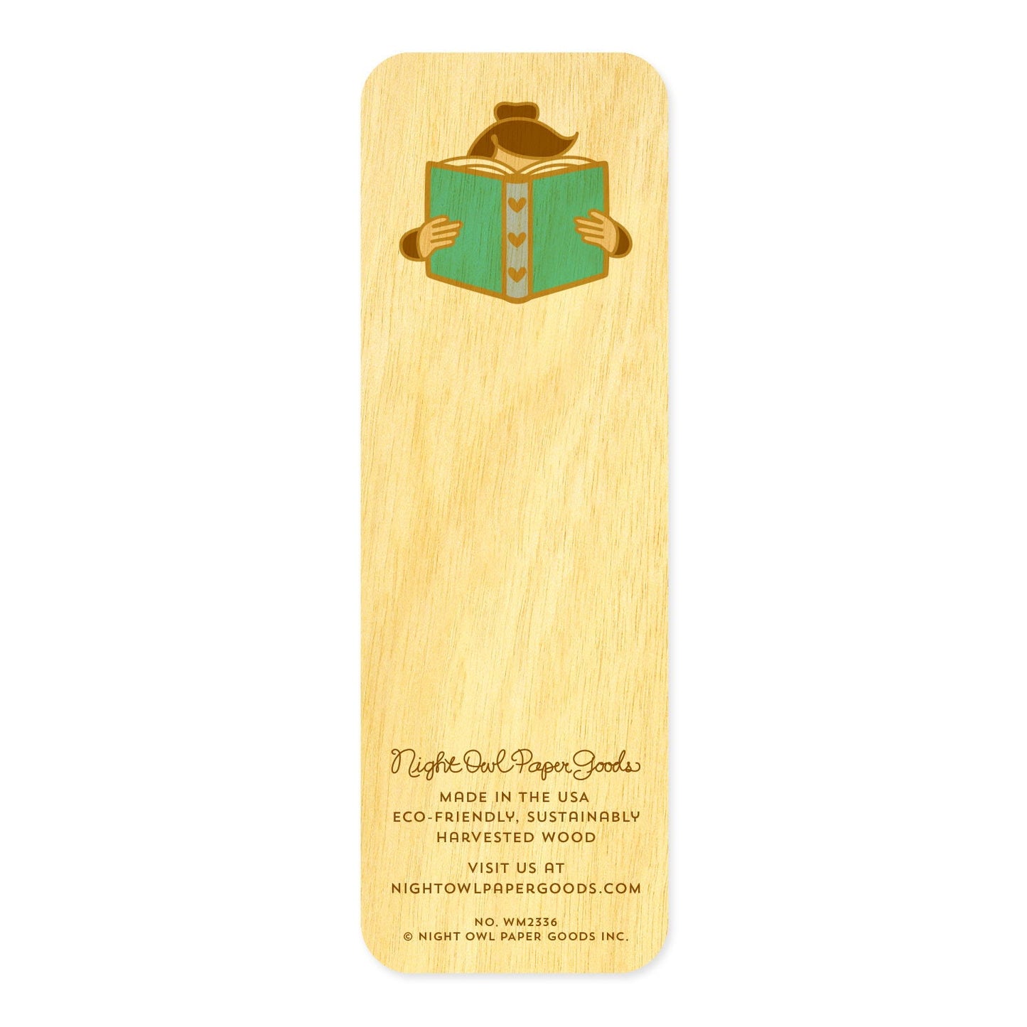 Reader Mini Wood Bookmark