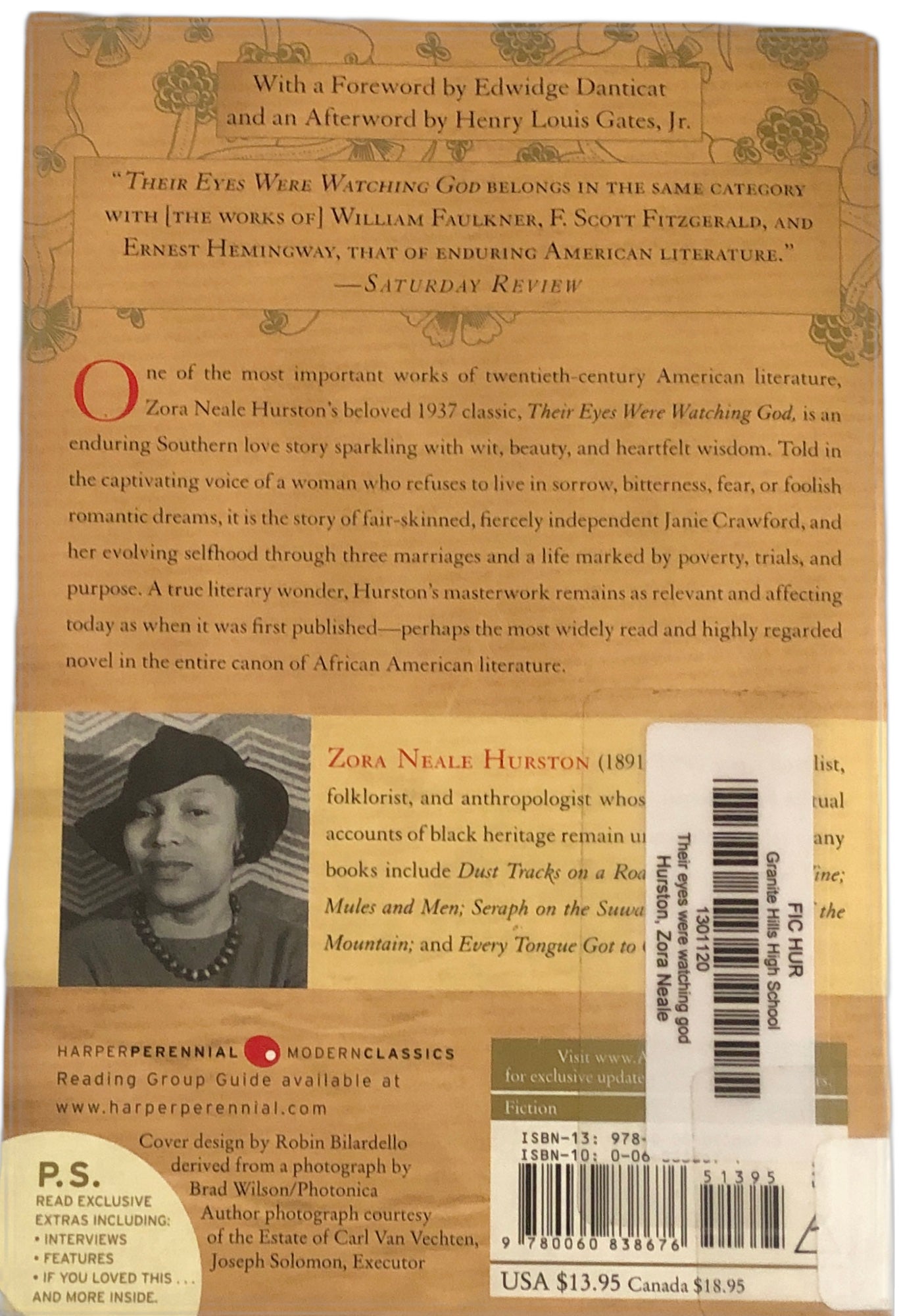 Their Eyes Were Watching God, A Novel by Zora Neale Hurston