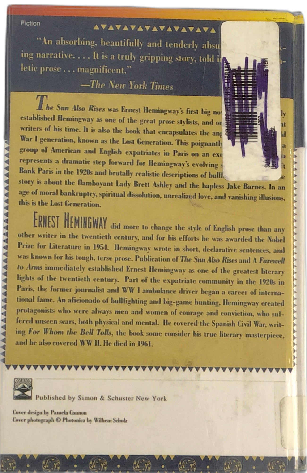 The Sun Also Rises by Ernest Hemingway