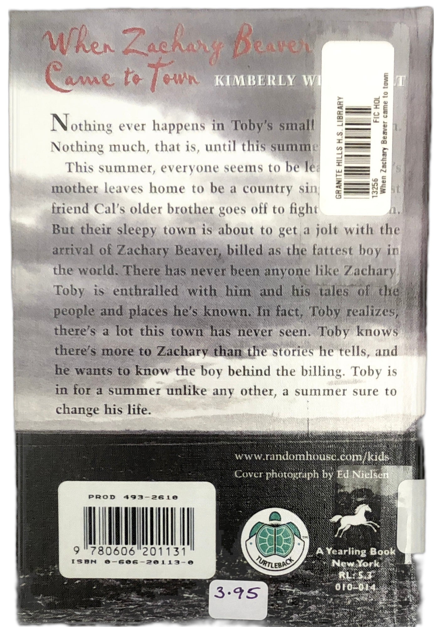 When Zachary Beaver Came to Town by Kimberly Willis Holt