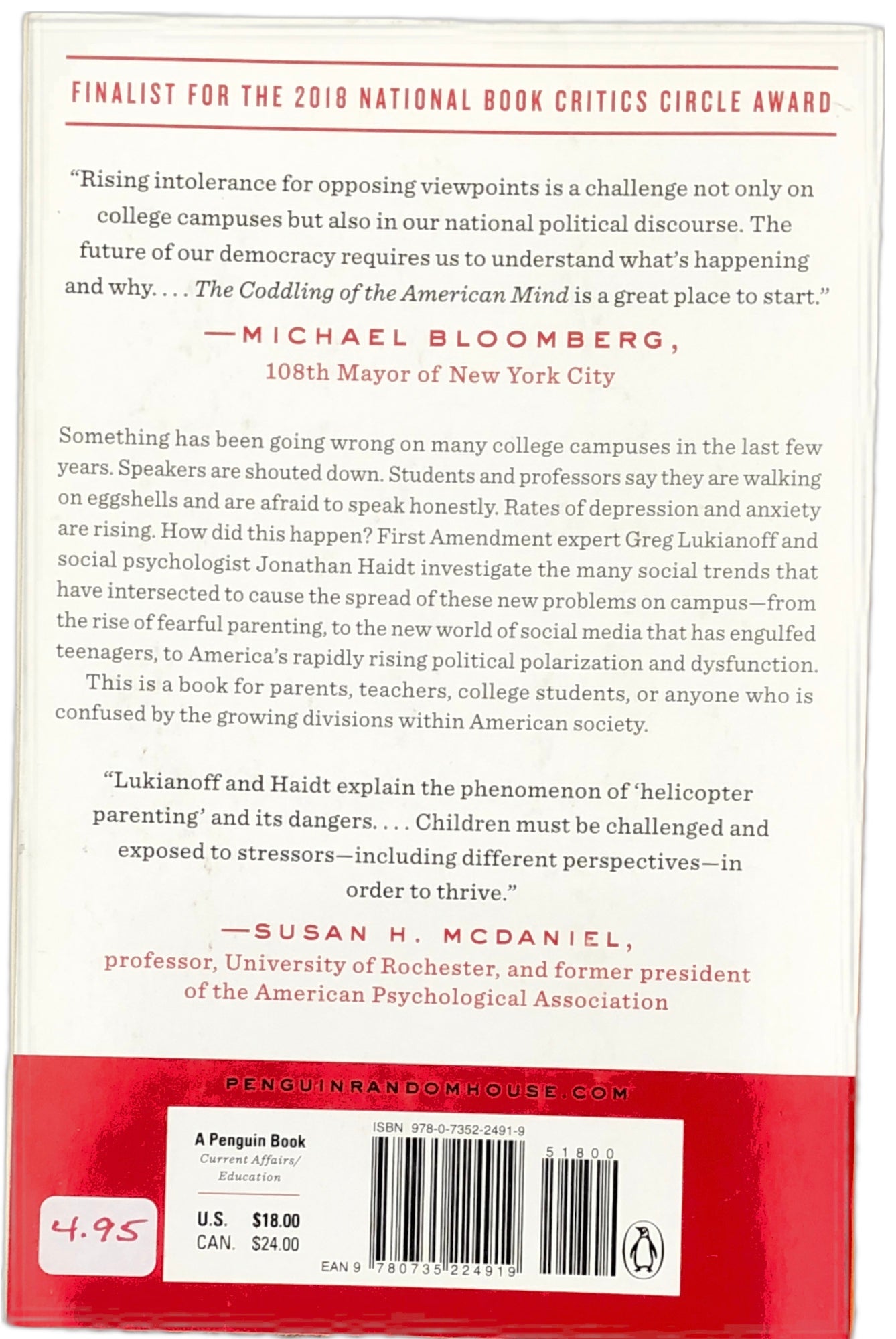 The Coddling of the American Mind by Greg Lukianoff and Jonathan Haidt