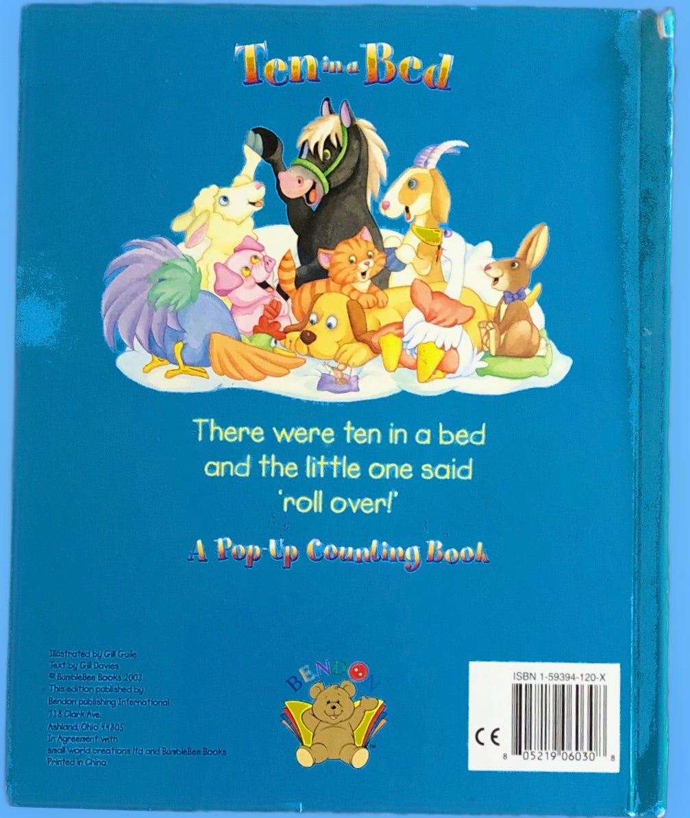 Ten in a Bed: A Pop-Up Counting Book by Gill Davies