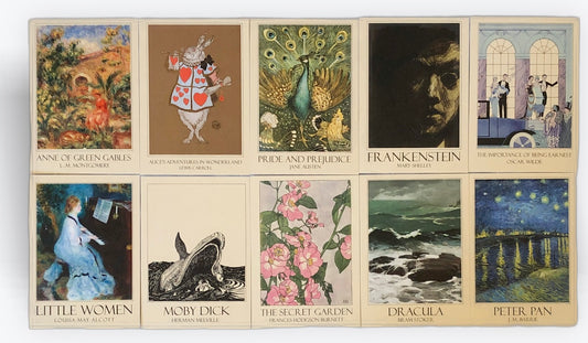 Book Cover Literary Art Postcard Set (10)