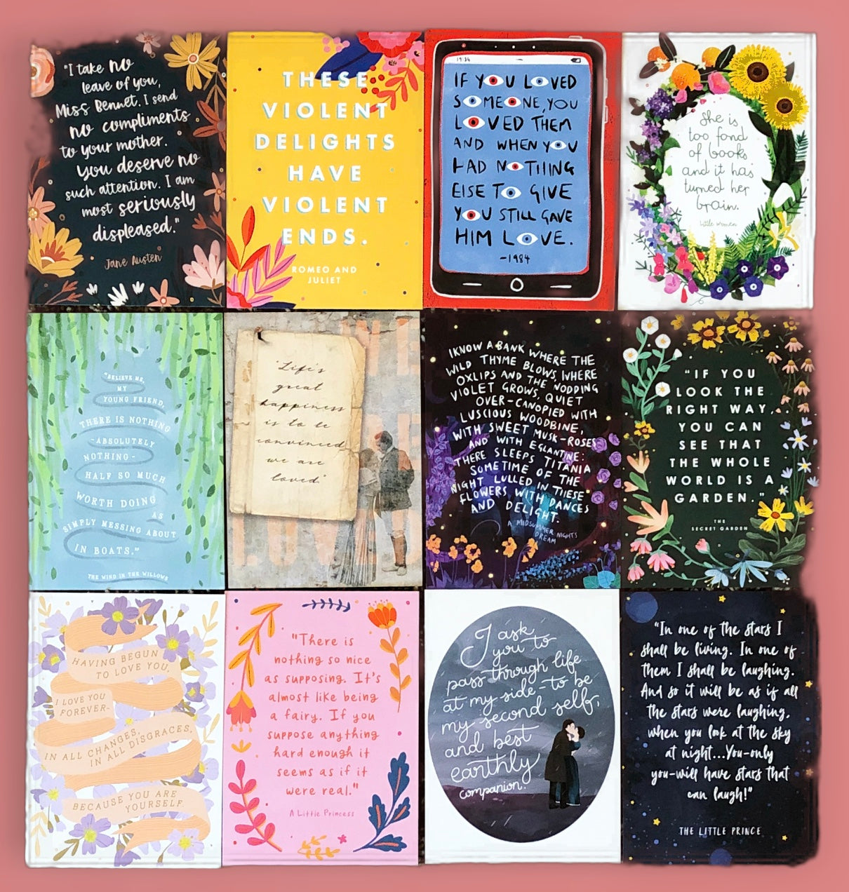 Classic Quotes Postcard Set (12)