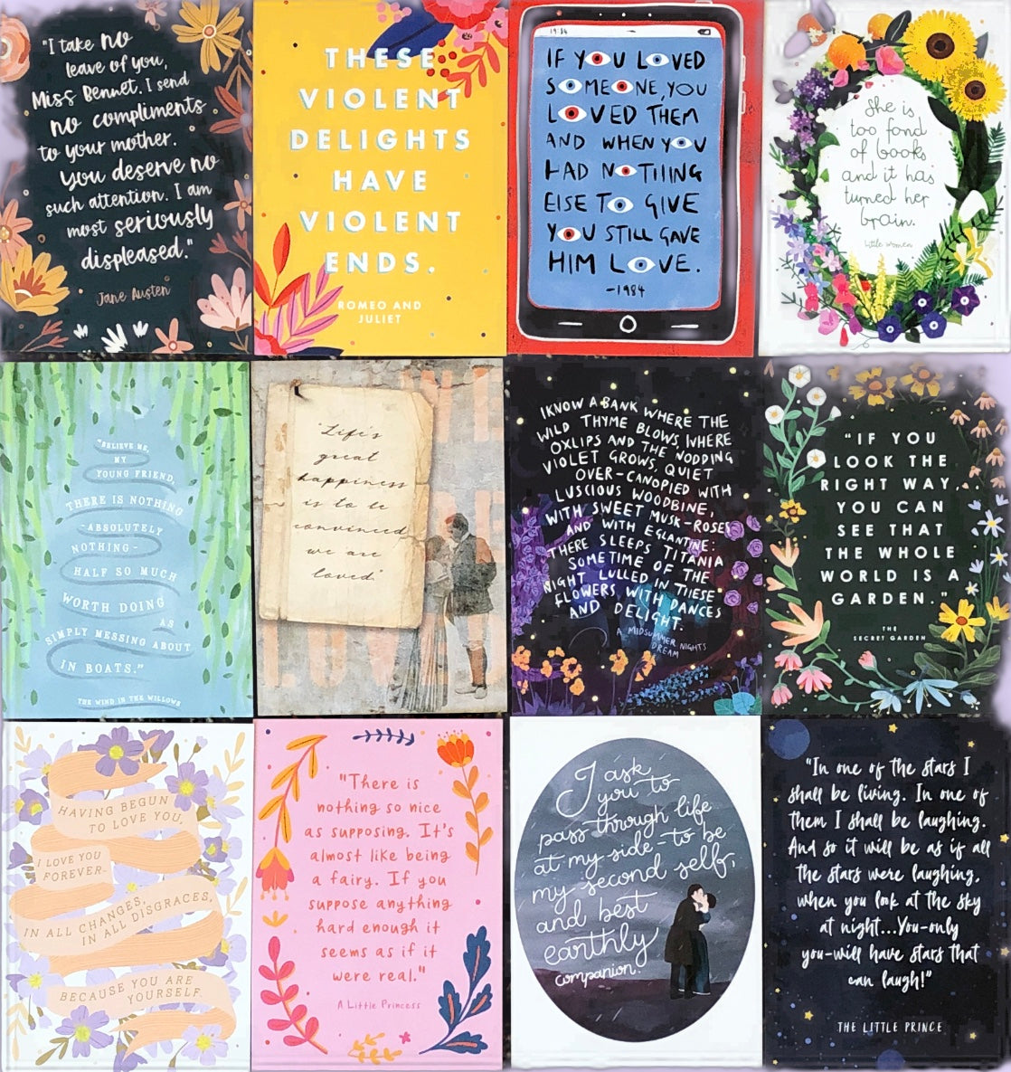 Classic Quotes Postcard Set (12)