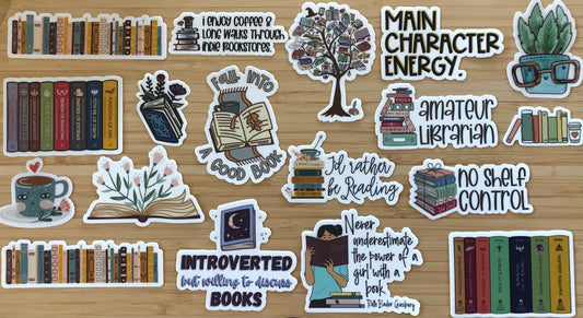 2-Inch Literary Stickers