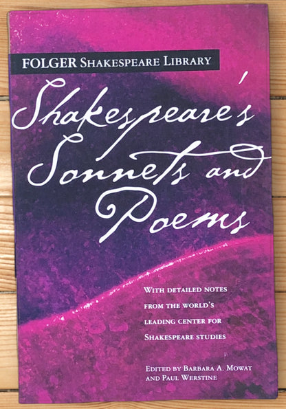 Shakespeare's Sonnets and Poems from The Folger Shakespeare Library