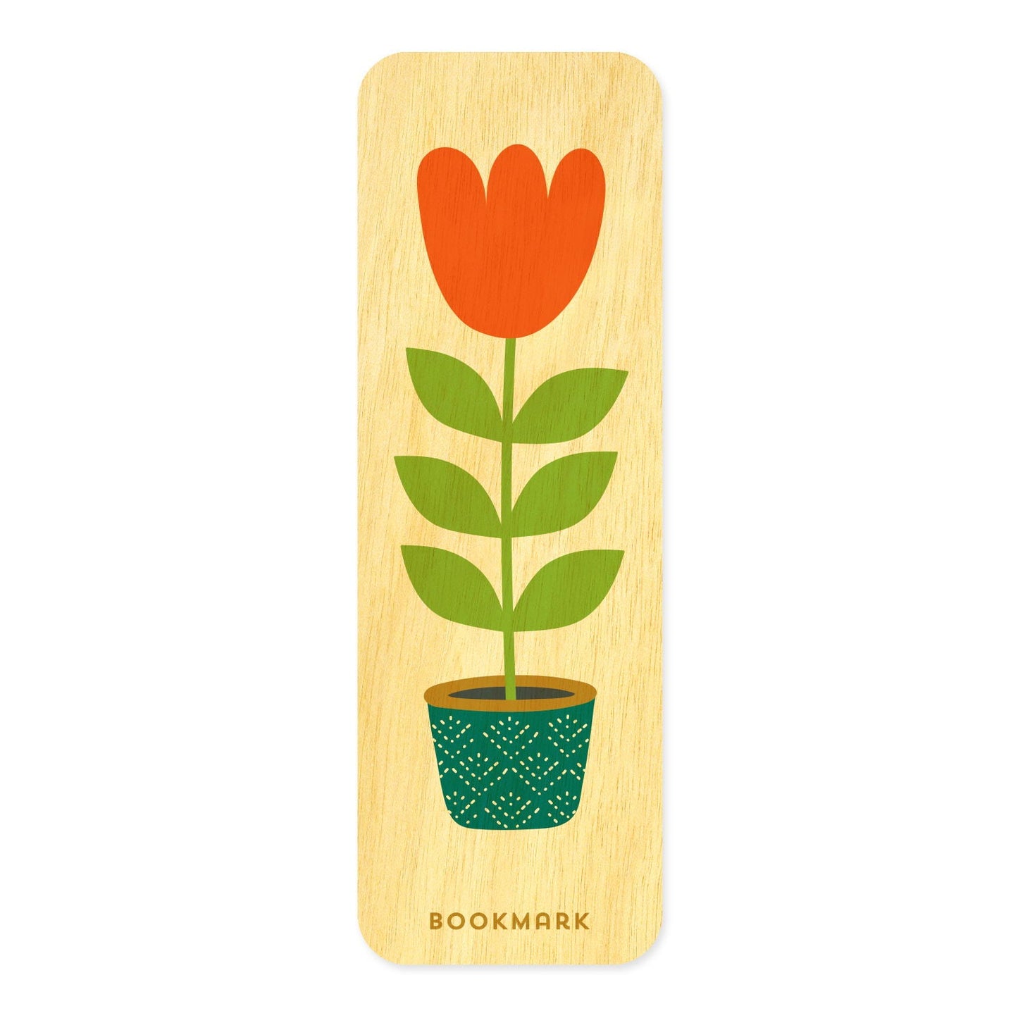 Tulip Mini Wood Bookmark