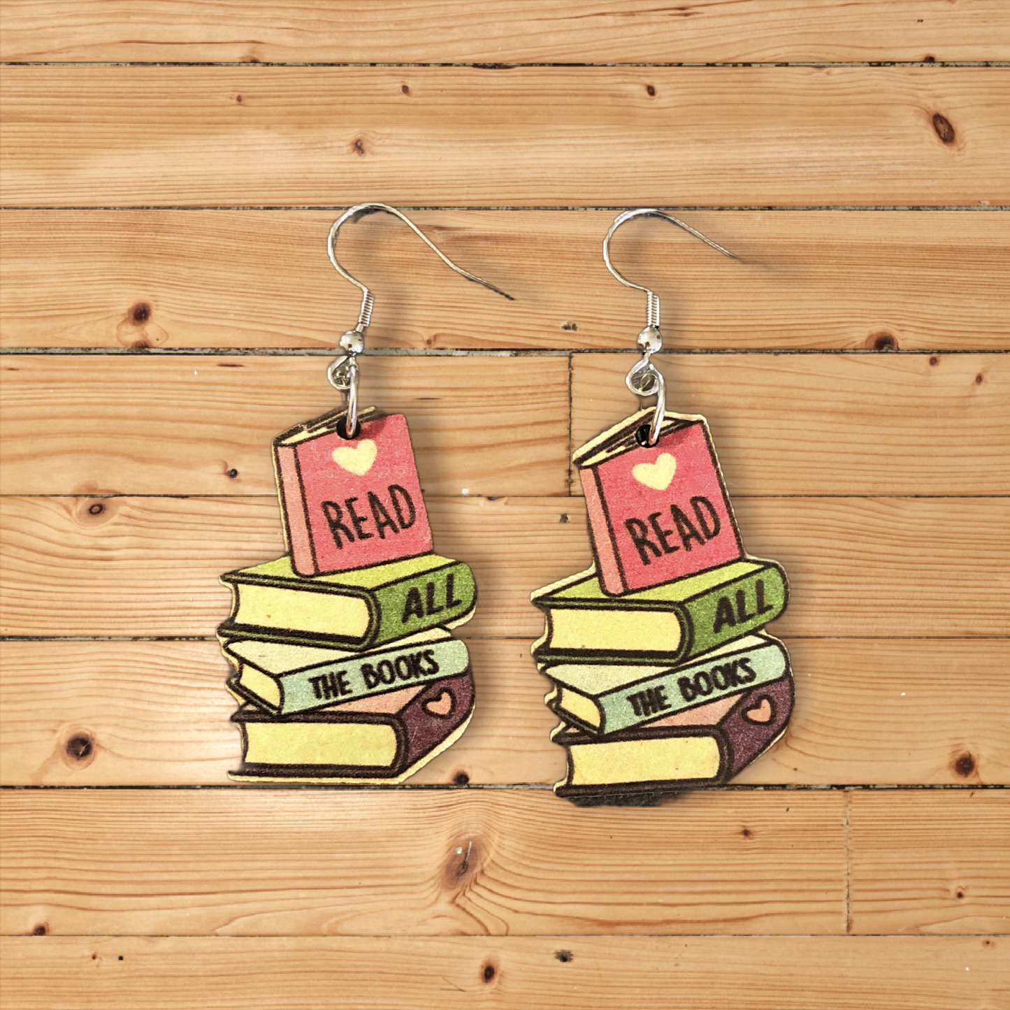Read All the Books --Earrings