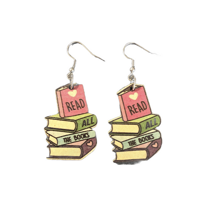 Read All the Books --Earrings