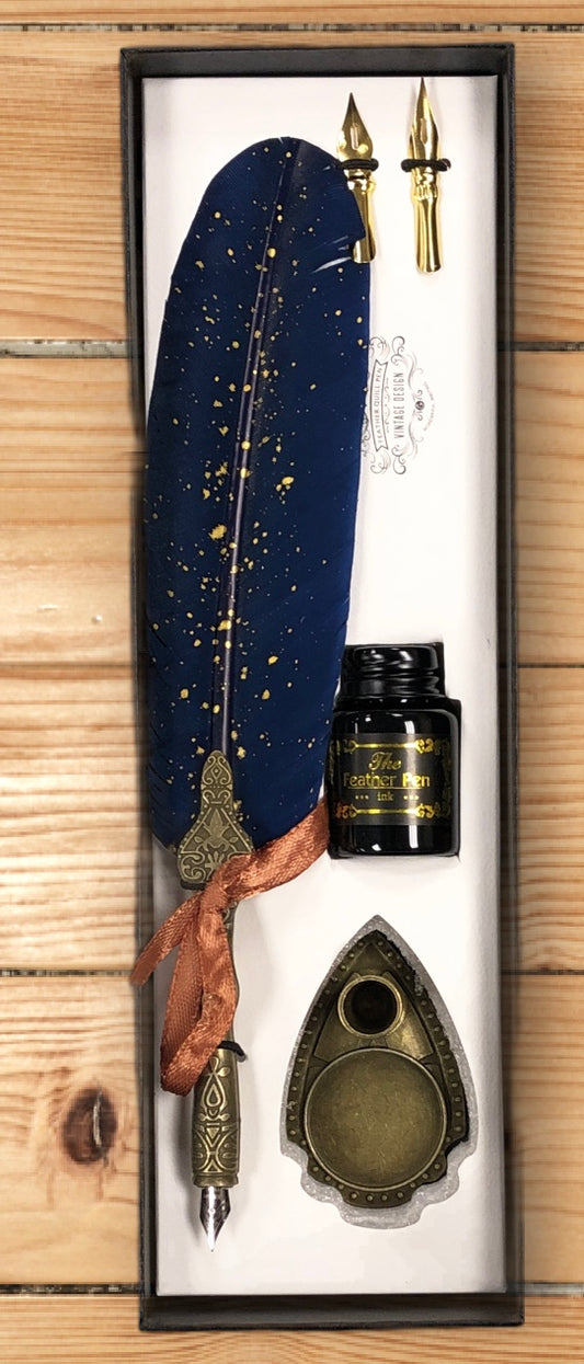 Feather Pen and Ink Set
