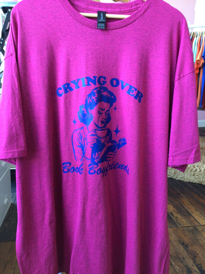 Crying Over Book Boyfriends T-Shirt