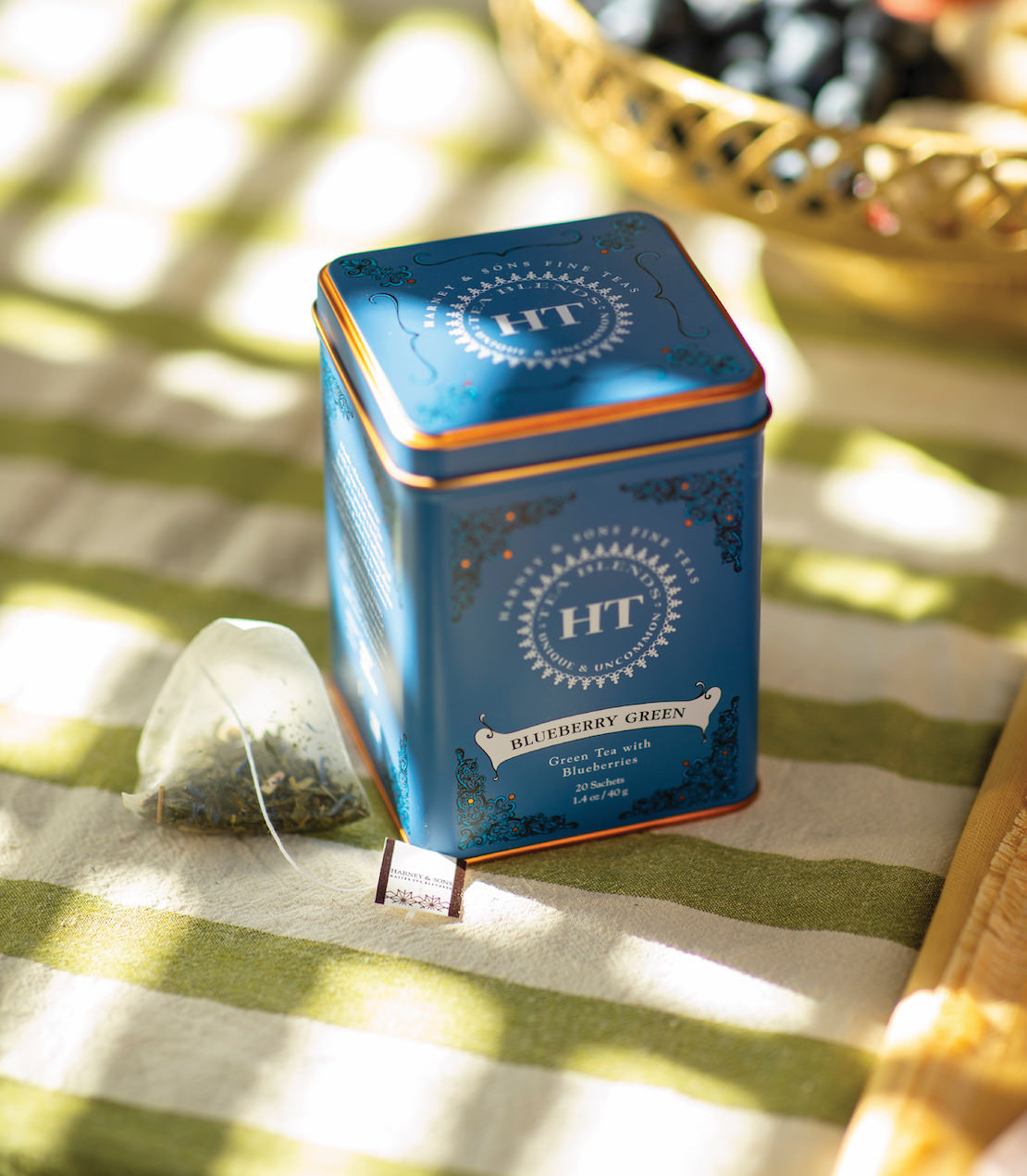 Blueberry Green, HT Tin of 20 Sachets