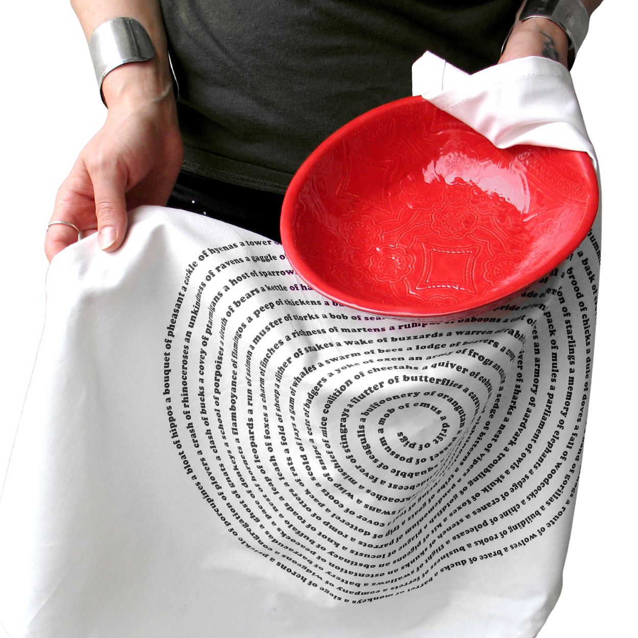 Animal Collective Nouns Flour Sack Kitchen Towel