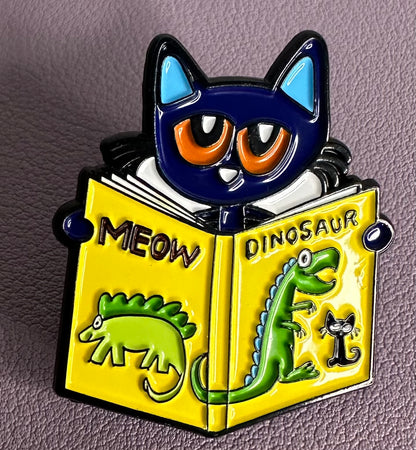 Enamel Book Themed Pins (1-inch)