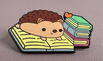 Enamel Book Themed Pins (1-inch)