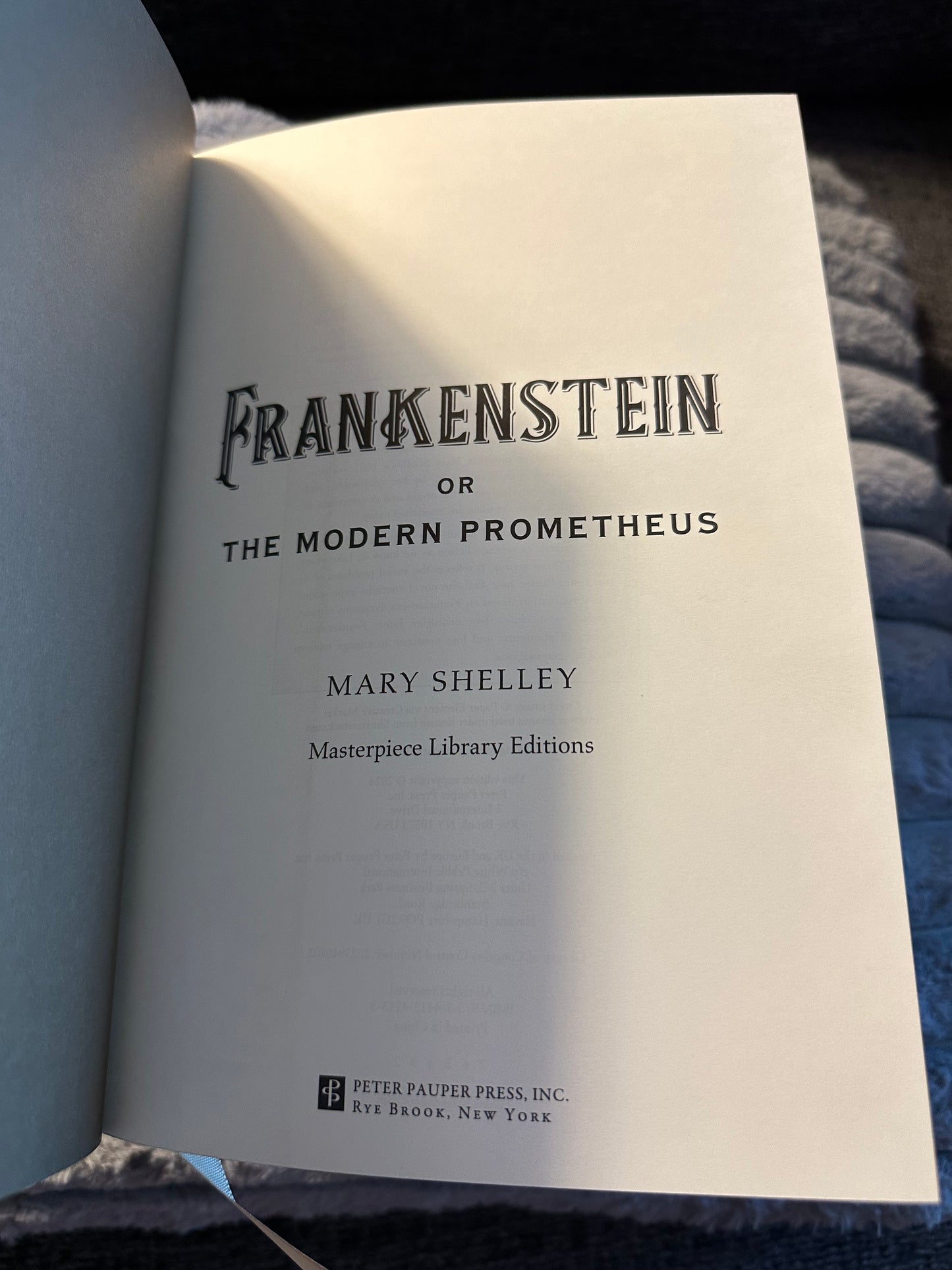 Frankenstein by Mary Shelley