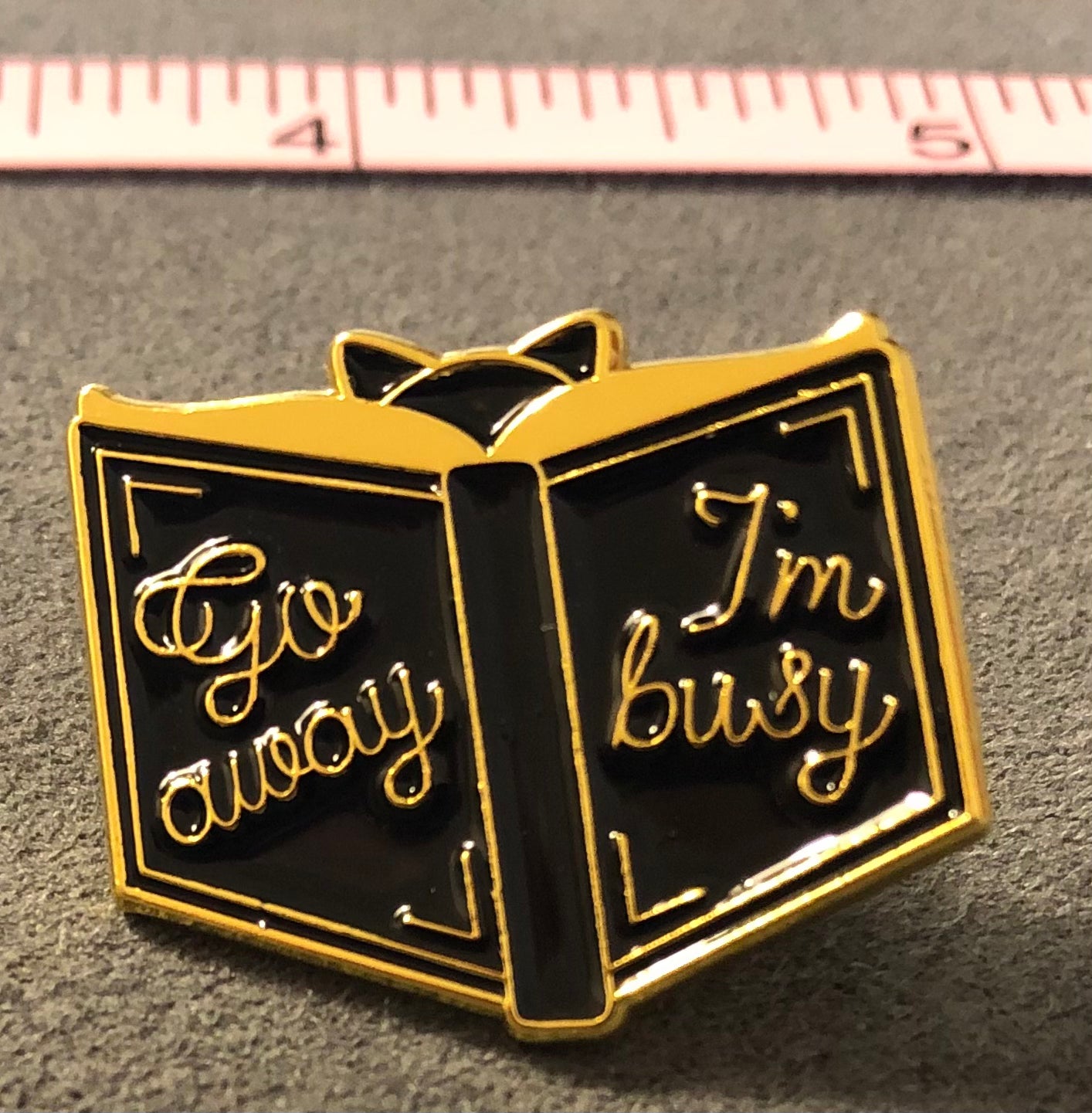 Enamel Book Themed Pins (1-inch)