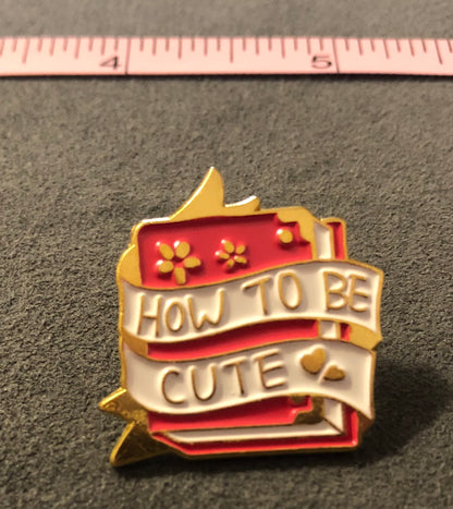 Enamel Book Themed Pins (1-inch)