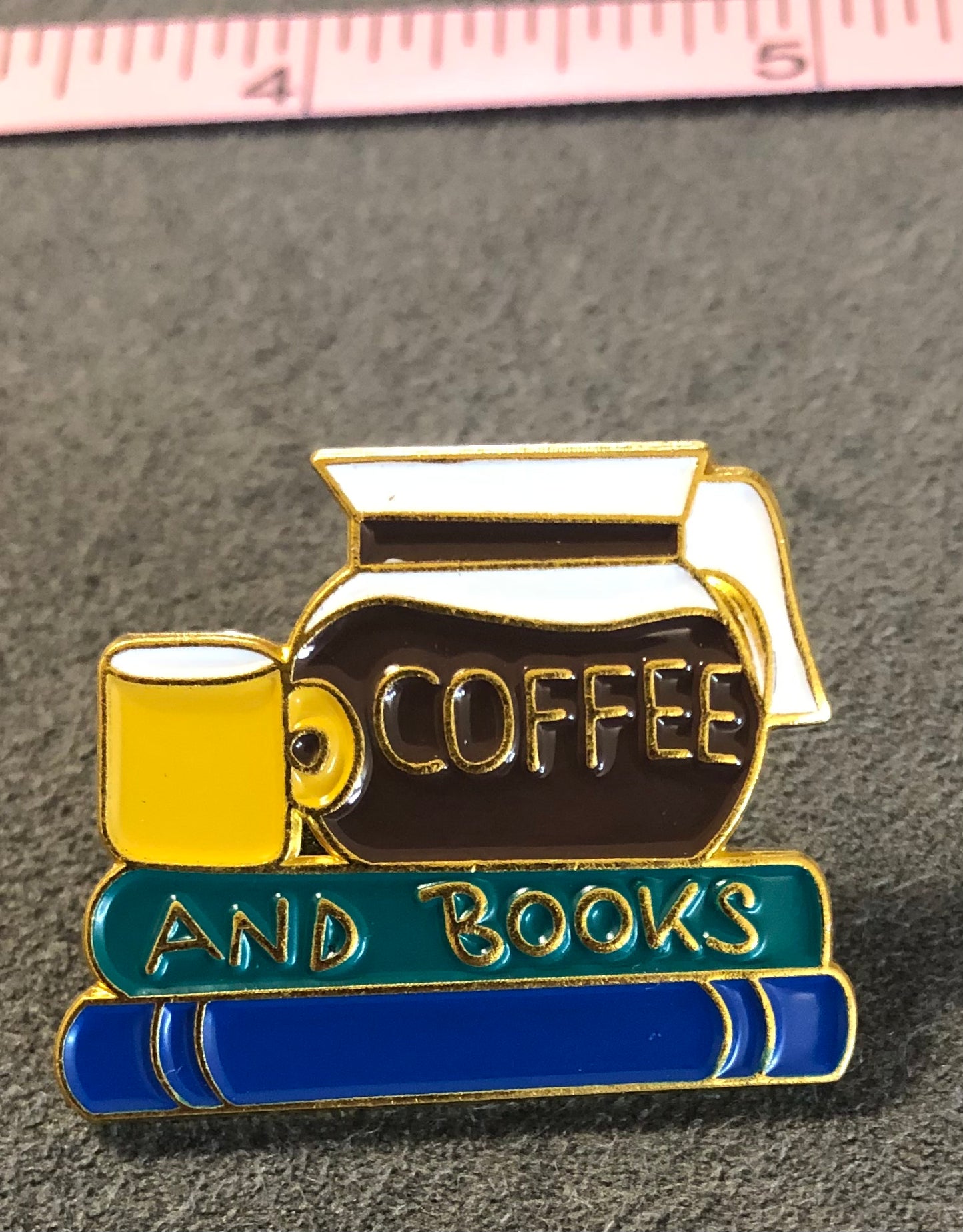 Enamel Book Themed Pins (1-inch)