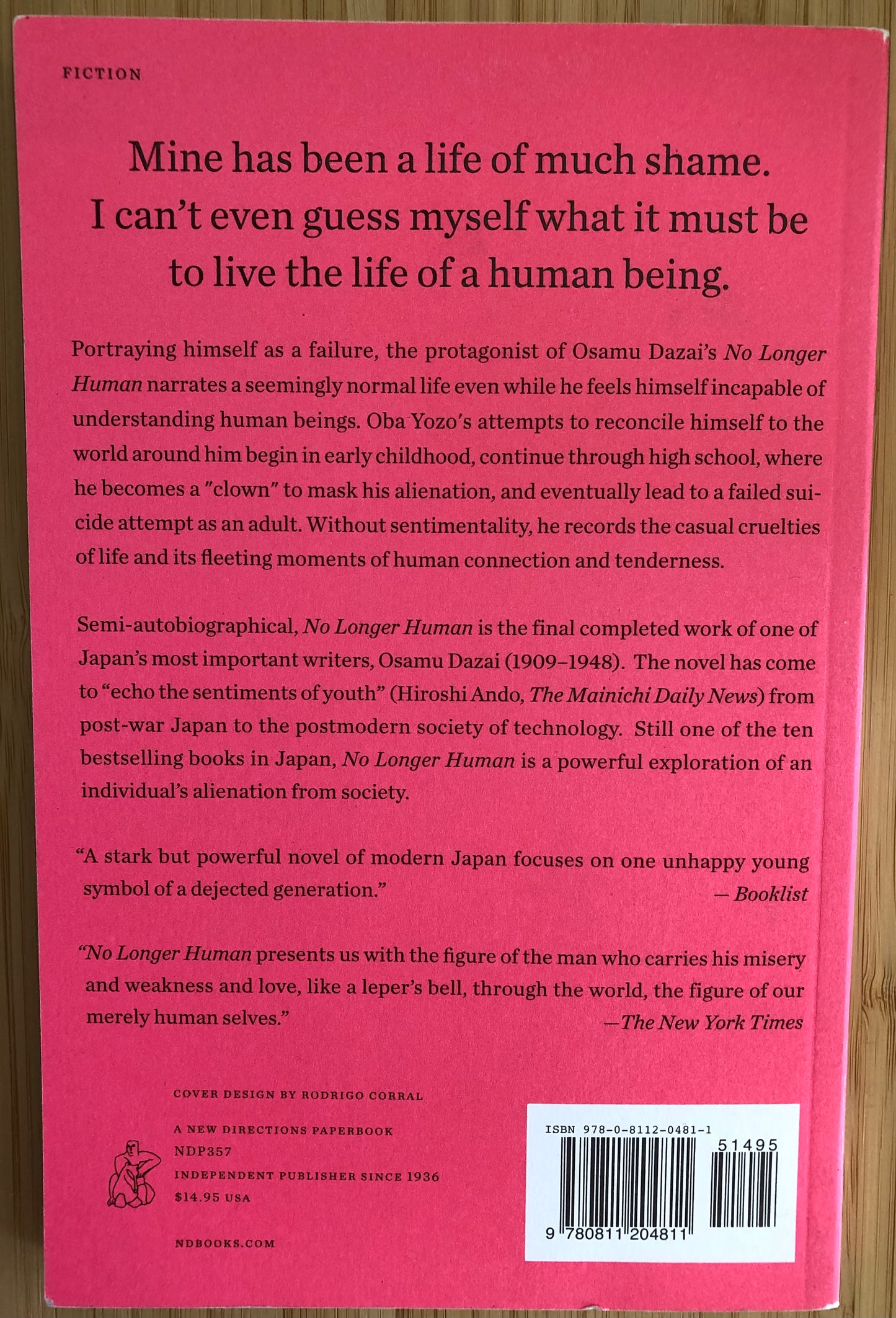 No Longer Human by Osamu Dazai