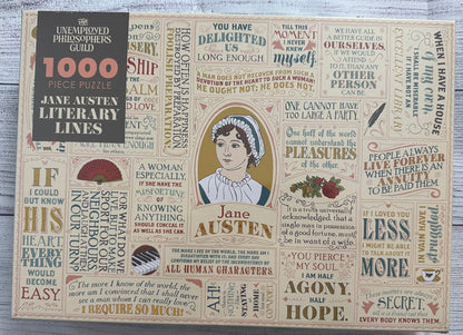 Jane Austen Literary Lines 1,000 Piece Puzzle